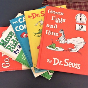 1960&#39;s Vintage / Dr Seuss / I CAN READ Books / Beginner Books / CHOOSE Your Favorite / Hardcover Book / Go Dog Go / Green Eggs and Ham