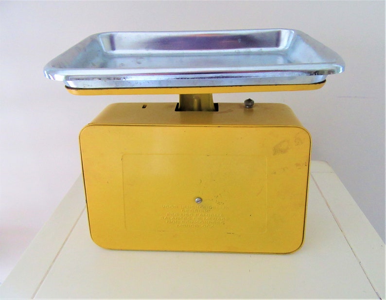 RETRO STUBE Kitchen SCALE Yellow Kitchen Scale Vintage