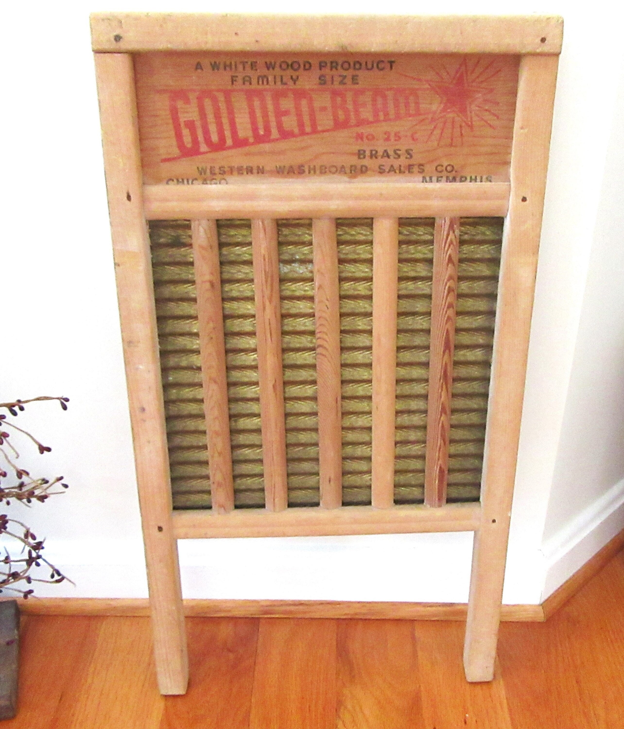 Vintage Golden-beam Brass Washboard: Rustic Farmhouse Decor - Etsy