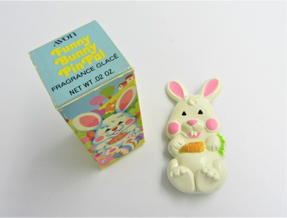 1973 Funny Bunny AVON PIN PAL / Fragrance Glace /… - image 5