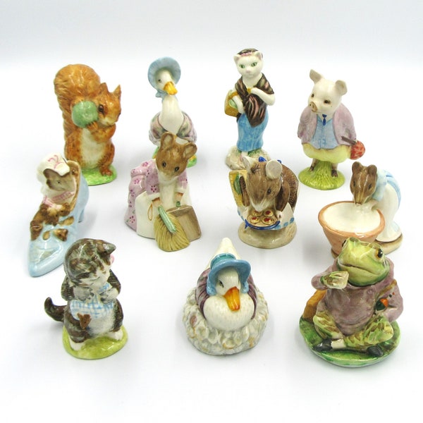 Vintage Beatrix Potter Figurines / Choose Your Favorite / Beswick England / F. Warne and Co / Pigling Bland / Squirrel Nutkin / Miss  Moppet