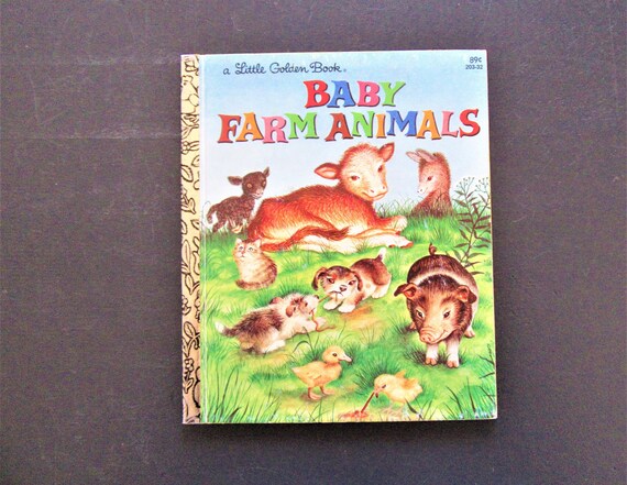1981 Vintage Baby Farm Animals - Little Golden Book by Garth
