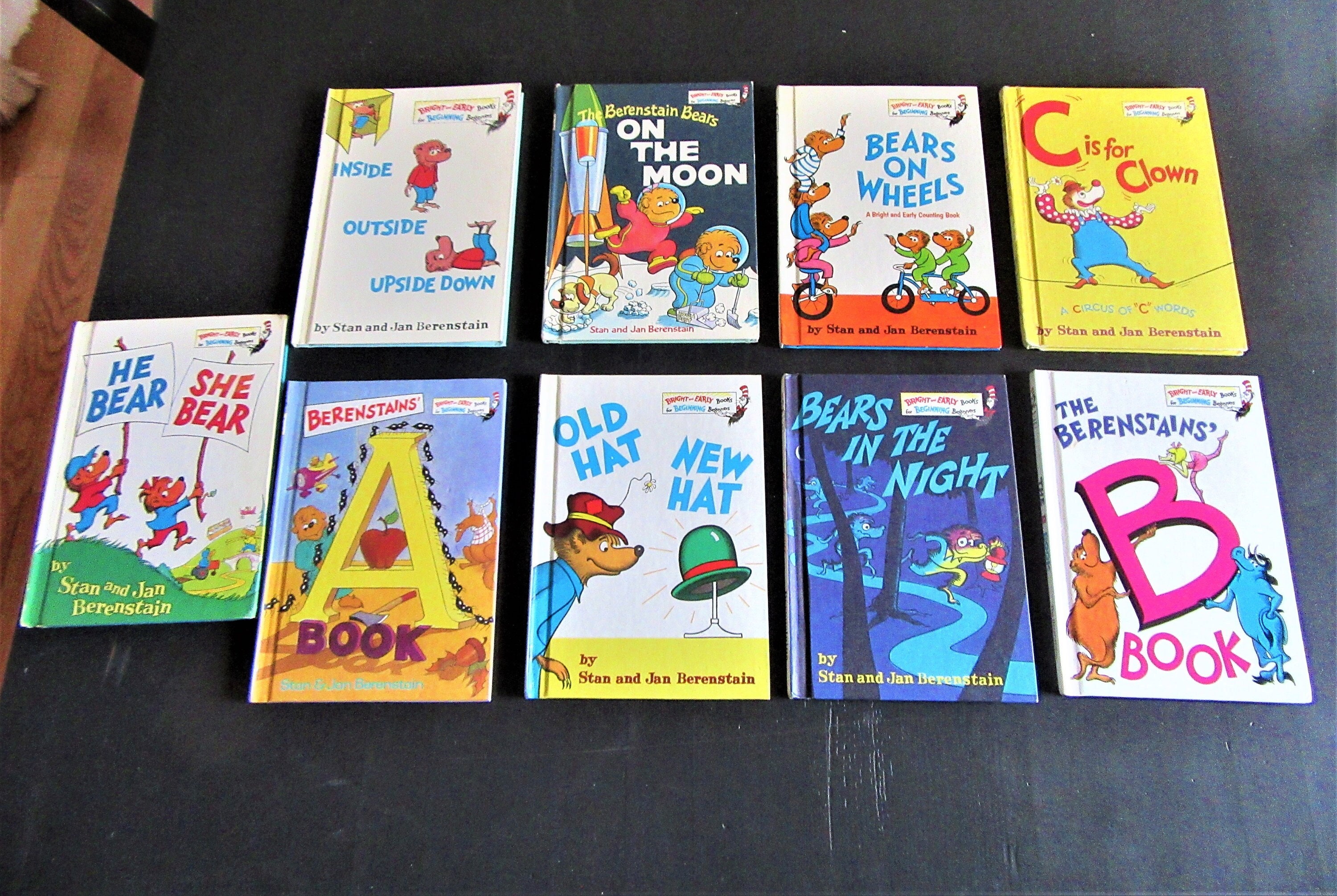 1970's Vintage BERENSTAIN BEARS Books / CHOOSE Your Favorite / Hardcover Book / Bears On the Moon / Bears In the Night / Bears On Wheels