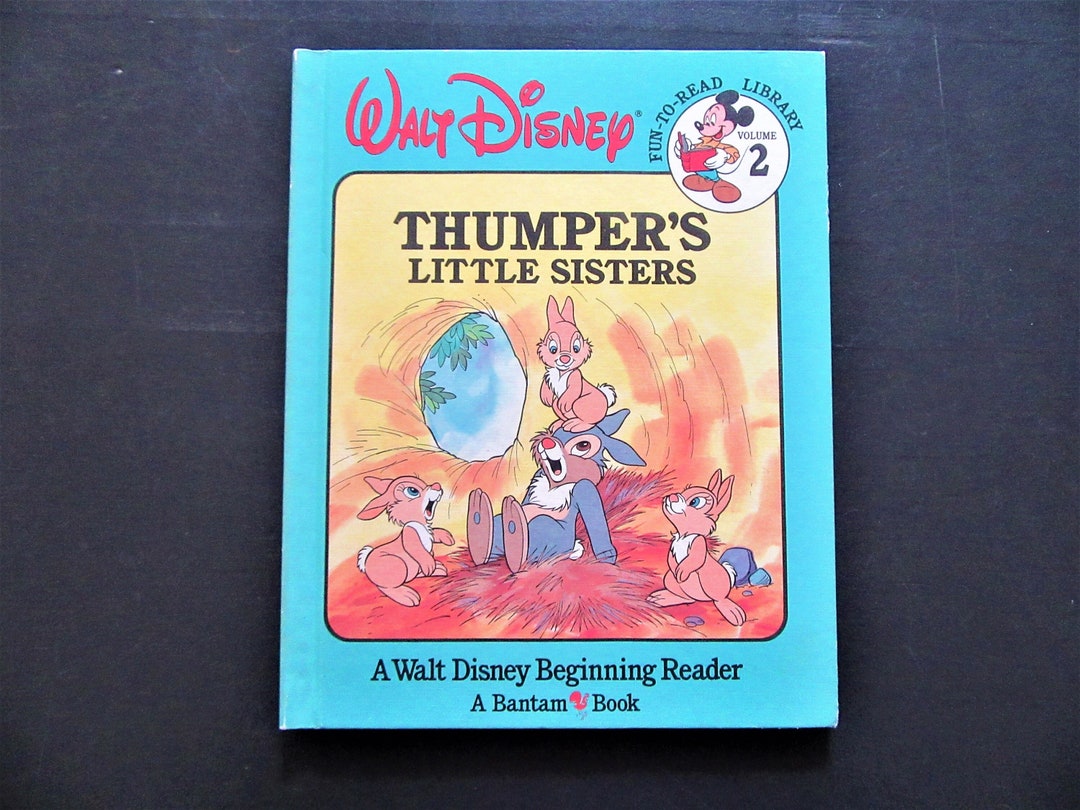 1986 THUMPER'S LITTLE SISTERS / Walt Disney / Fun-to-read Library ...