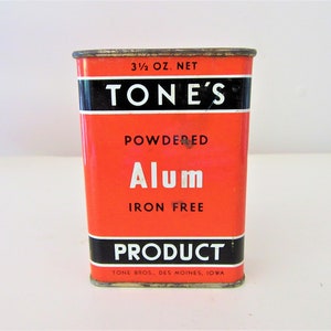 VINTAGE SPICE TIN / Tone&#39;s Alum Tin / Country Decor