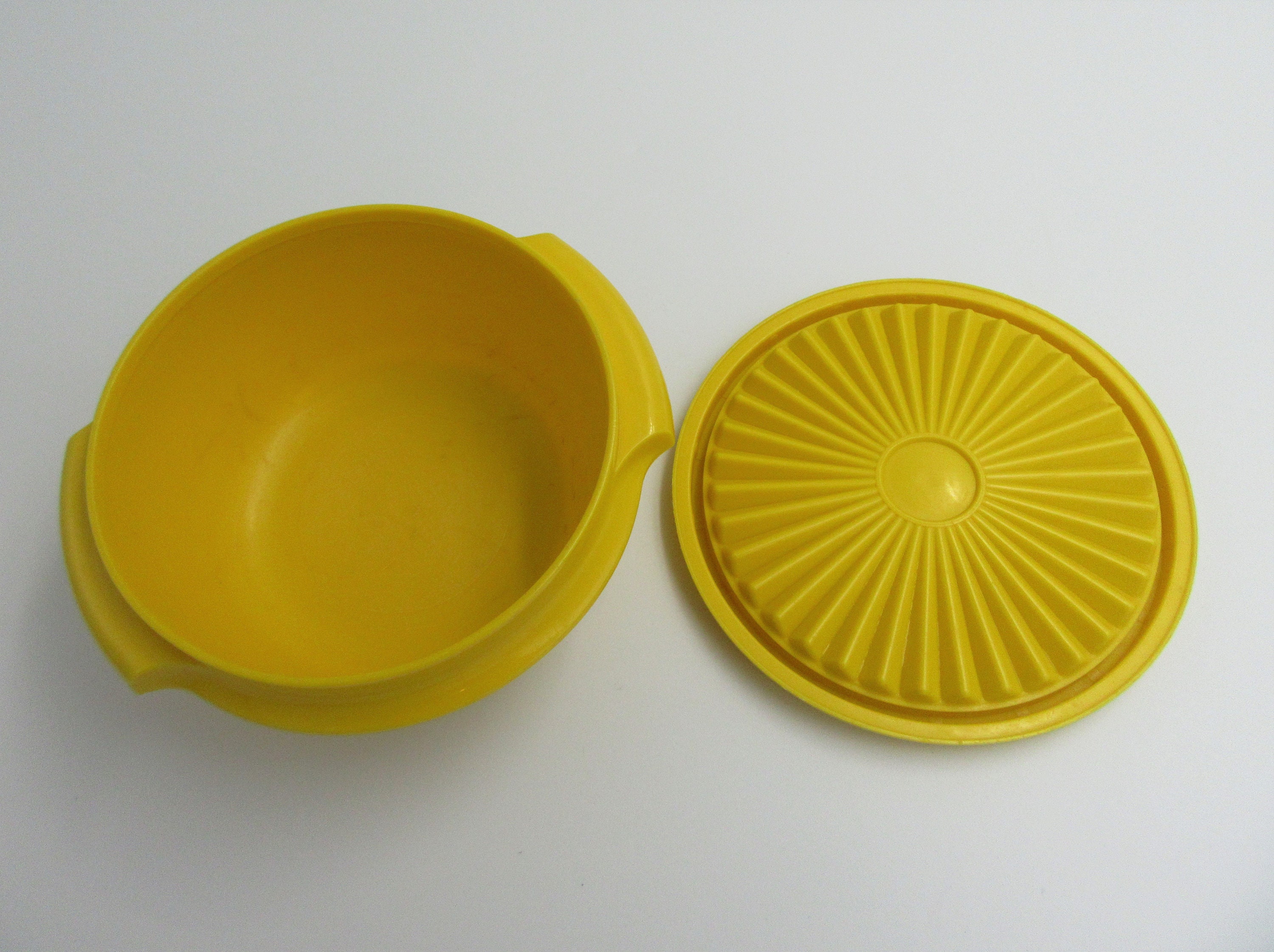 Miniature Tupperware Vintage Collection Frozen Yellow Lid