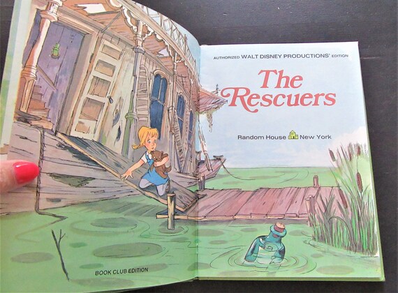 Vintage 1977 the Rescuers Book: Walt Disney, Hardcover Edition - Etsy