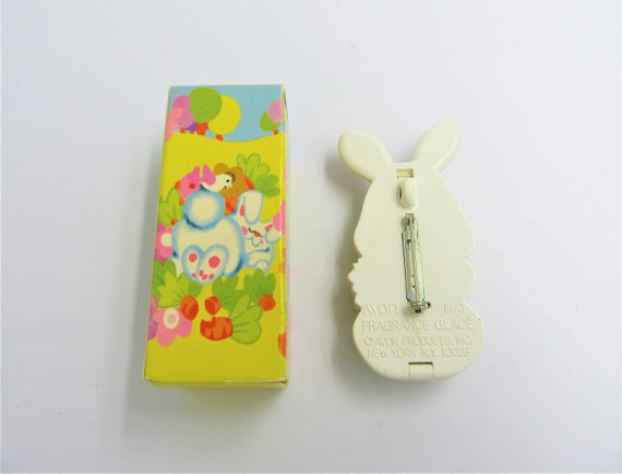 1973 Funny Bunny AVON PIN PAL / Fragrance Glace /… - image 4