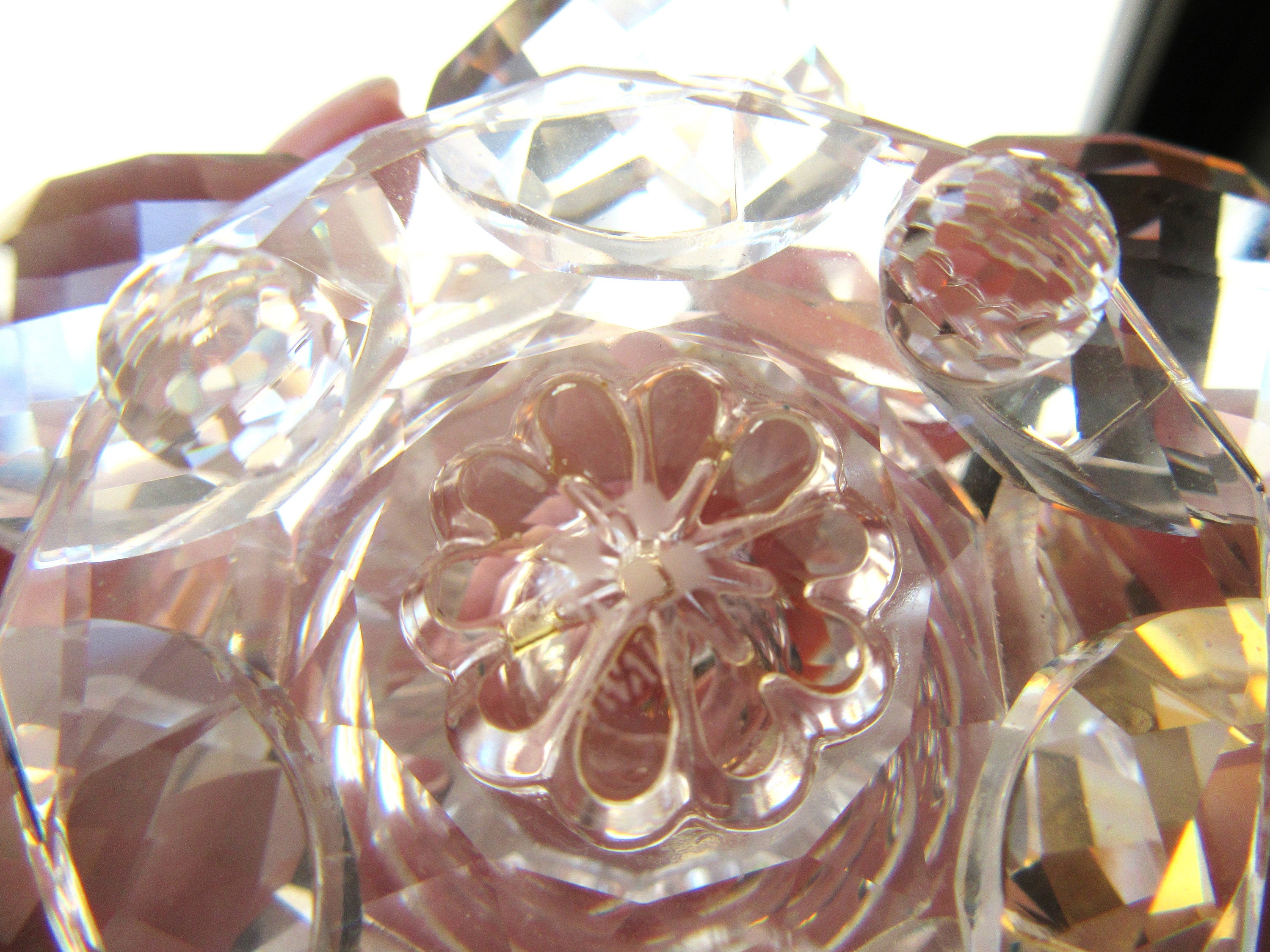 Swarovski Crystal Medium Water Lily Candle Holder NO Box - Etsy