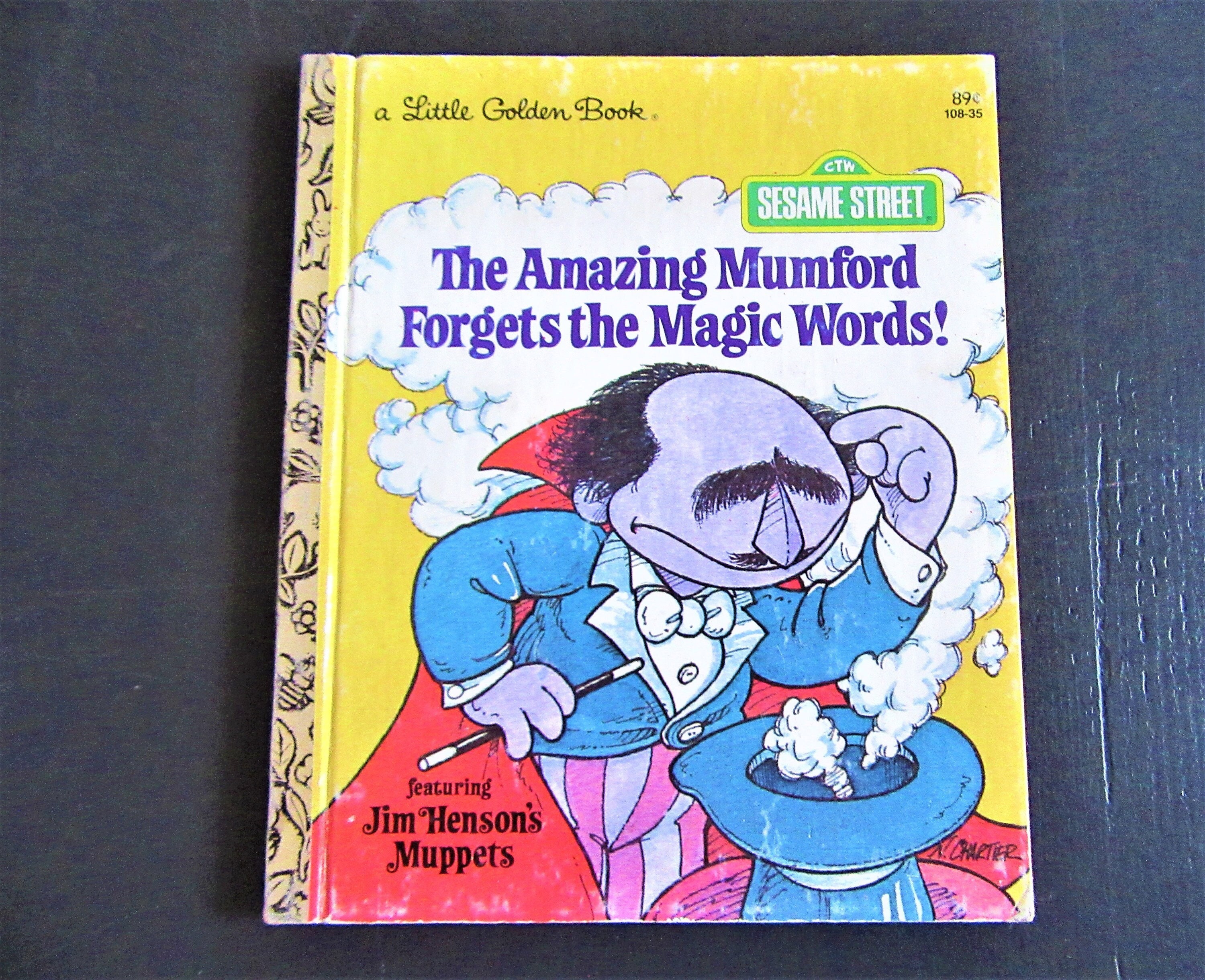 1979 The Amazing Mumford Forgets the Magic Words! / Little Golden Book / Sesame Street / Children's Book