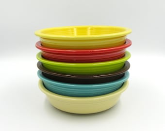 Vintage Fiesta Cereal Bowl: 7" Classic Rim, Choice of Color