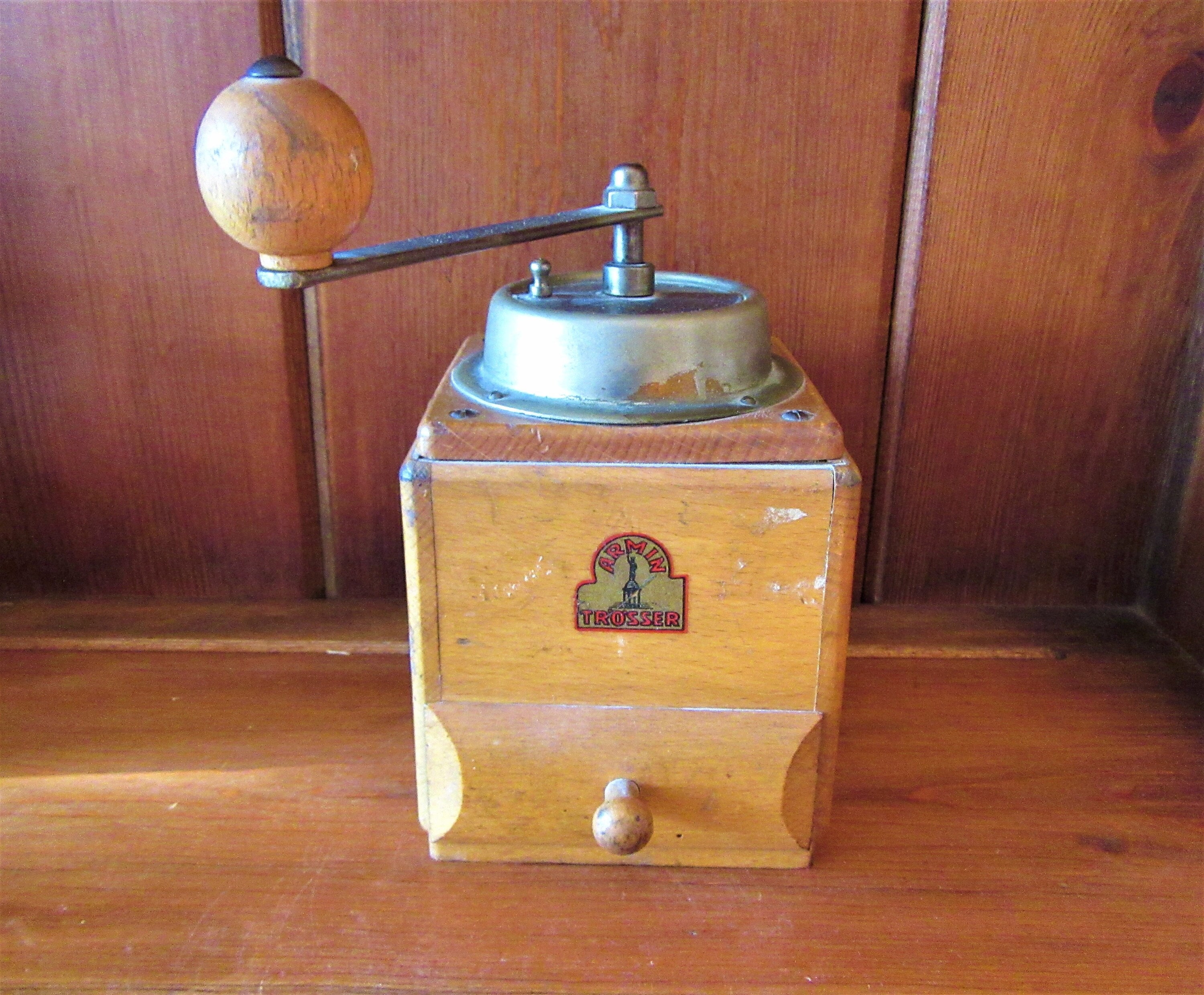 Antique Coffee Maker in Tin, 30s, Italian, Farm Kitchen Décor, Rustic  Cuisine, Ancient Farm, Handmade, 