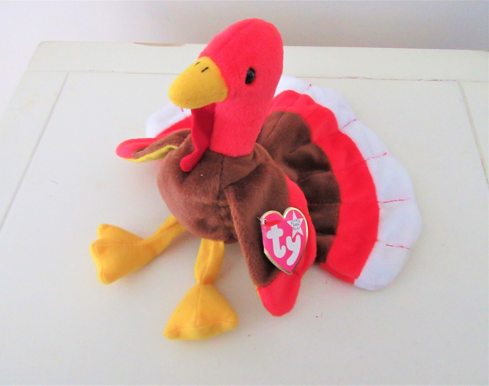 1996 Original TY BEANIE BABIES Gobbles the Turkey Rare Retired | Etsy