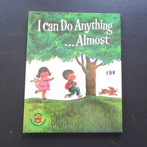 Vintage 1963 "I Can Do Anything...Almost" by Virginia Hartman / Wonder Books / Children's Hardcover Picture Book