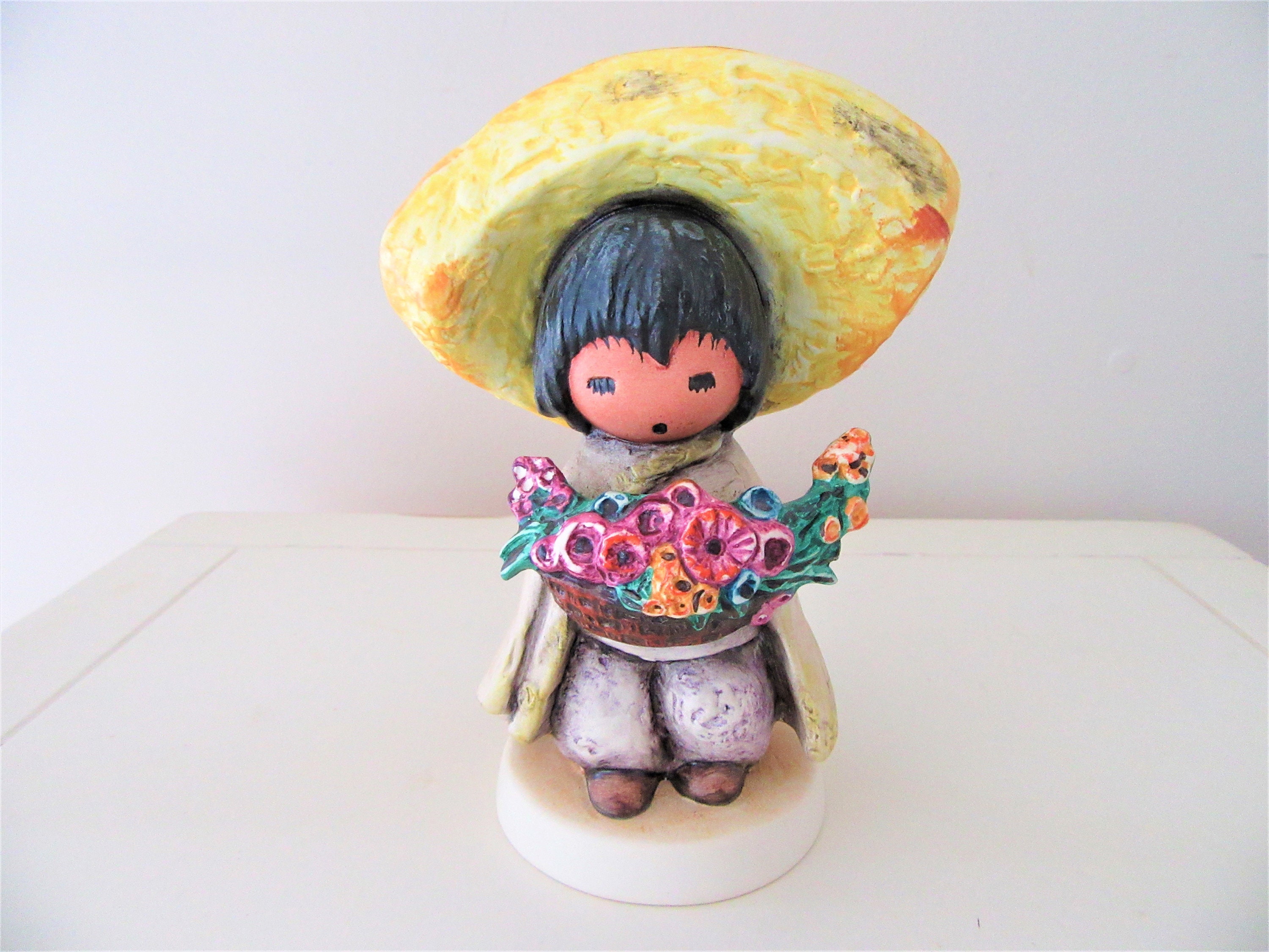 1984 DEGRAZIA FLOWER BOY Children of Degrazia Figurine Goebel Etsy
