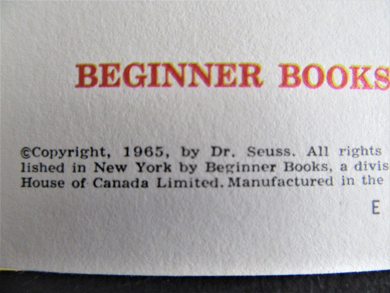 1965 Vintage Fox in Socks - Dr. Seuss Hardcover Book - Etsy