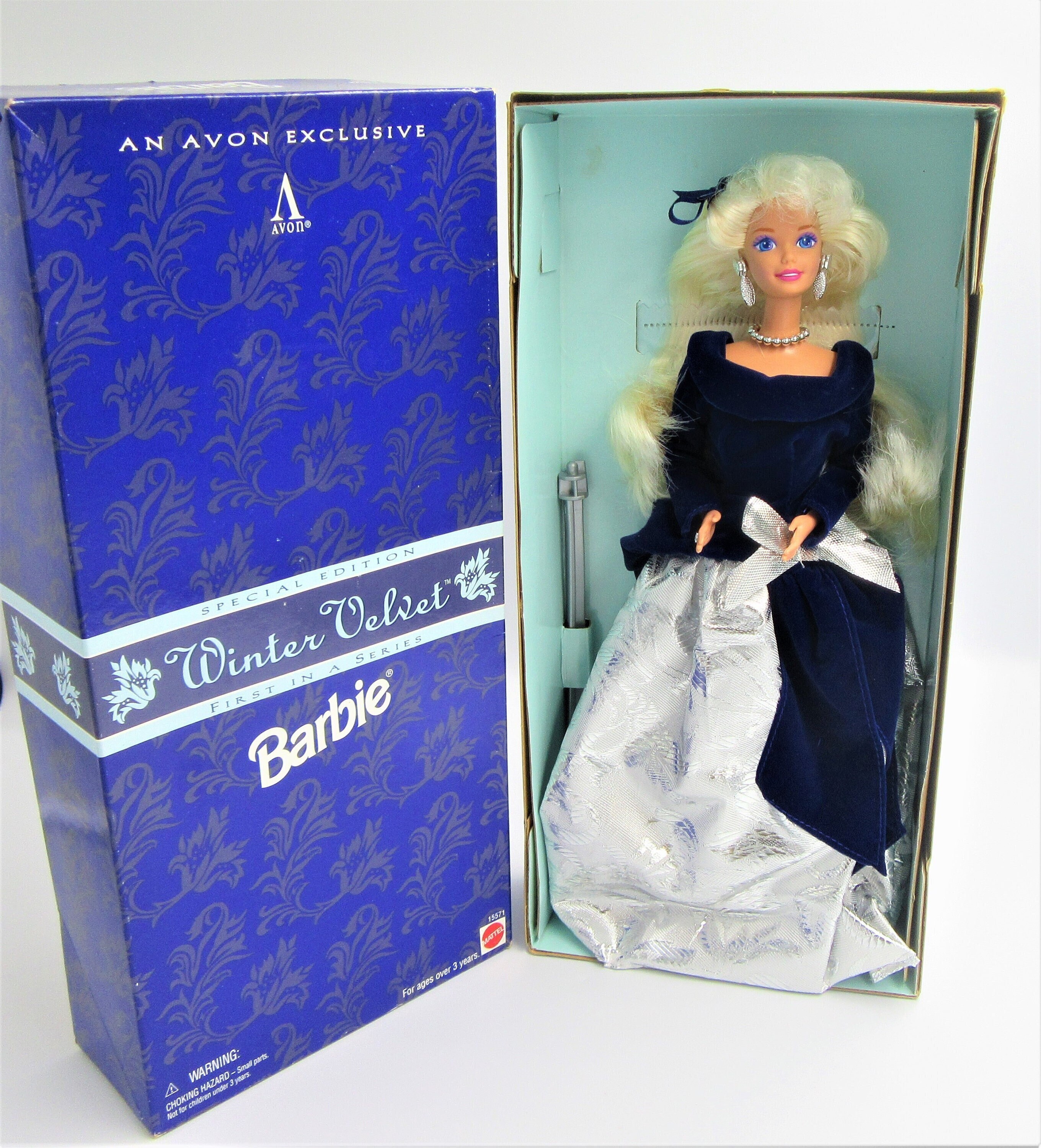 Vrouw Publicatie Belichamen 1995 MATTEL BARBIE Avon Exclusive Winter Velvet First in - Etsy