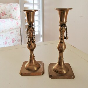 Set of 2 Heavy Brass Candle Holders Made in India - Etsy Set of 2 Heavy Brass Candle Holders Made in India - Etsy