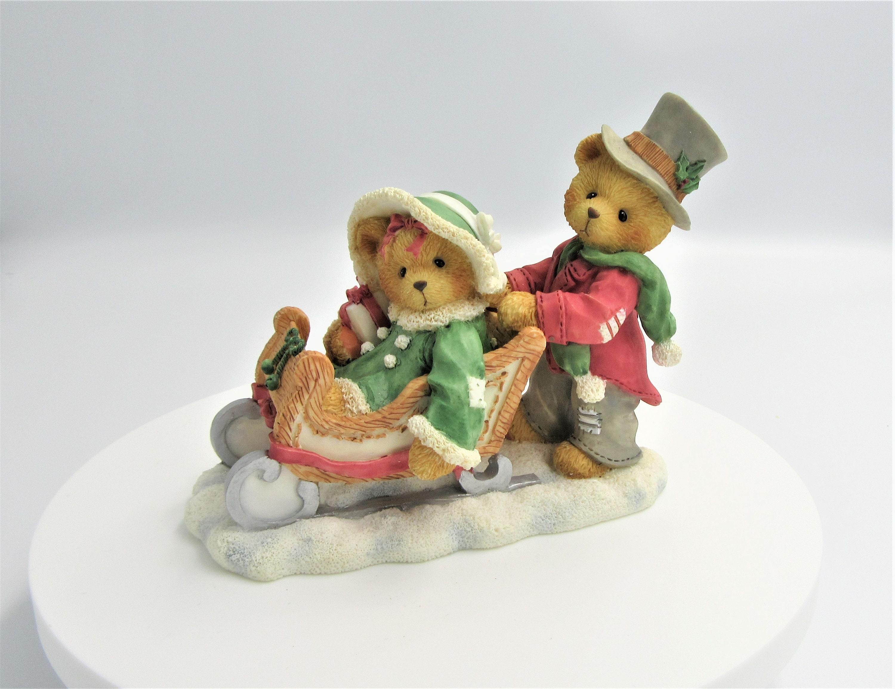 1996 Cherished Teddies Lyndsey and Lyndon Figurine - Fall Catalog