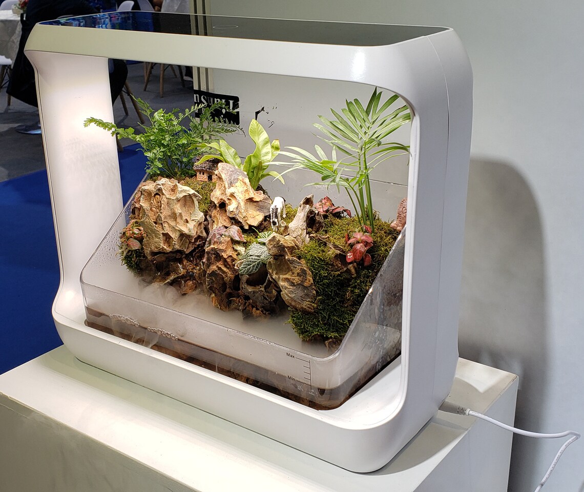 LED Rock Garden Kit With Terrarium Waterfall & Fogger Kit Etsy