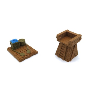 Ferry & Tower Tokens for Root - Underworld Expansion - 2 Pieces | Board Game Accessories, Upgrades and Parts (Unofficial)