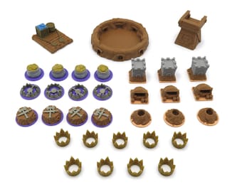 Upgrade Kit für die Underworld Erweiterung - Root - 33 Teile | Brettspiel Zubehör, Token und Teile (Inoffizielle)