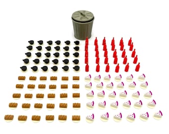 Upgrade Kit for Grand Austria Hotel - 121 Pieces | Board Game Accessories, Tokens and Parts