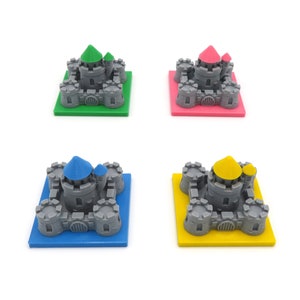Kastelen voor Kingdomino - 4 stuks | Bordspelaccessoires, upgrades en onderdelen