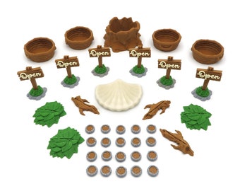 Everdell Compatible Upgrade Kit – 3D Resource Containers & Accessories (Unofficial)