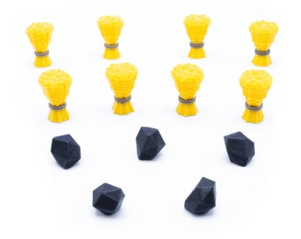 Paleo: A New Beginning Kompatibles Upgrade Kit - 3D Getreide- & Obsidian Token