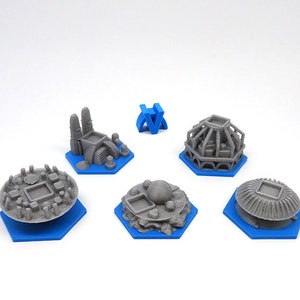 Upgrade Kit for Venus Next Expansion of Terraforming Mars - 6 Pieces | Board Game Accessories, Tiles and Parts
