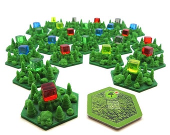 Forest Tiles for Terraforming Mars - 25 Pieces