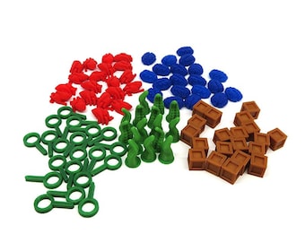 Upgrade kit for Arkham Horror LCG – 95 Pieces | Board Game Accessories. Horror, Damage, Resource, Clue and Doom Tokens
