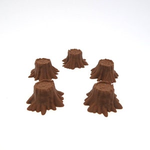 Stumps for Gloomhaven - 5 Scenery Pieces | Board Game Upgrades, Accessories and Terrain Parts