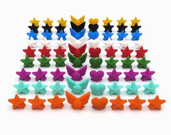 Scythe Compatible Tokens - 72-Piece 3D Set (Base Game, Invaders & Fenris)