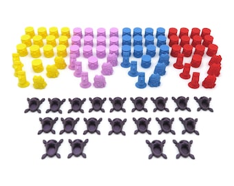 Spirit Island Compatible Upgrade Kit - 96-Piece 3D Set (4 Players)