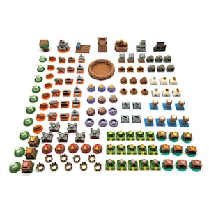 All In Upgrade Kit for Root - 138 Pieces | Base Game + Riverfolk + Underworld + Marauder Expansions. Board Game Accessories (Unofficial)