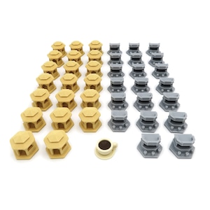 Upgrade Kit for Ark Nova - 41 Pieces | Board Game Accessories and Parts. Pavilion and Kiosk Miniatures. Break Token