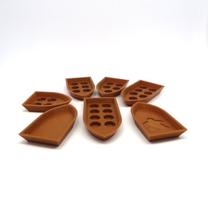 7x Plastic Ship Token - Puerto Rico