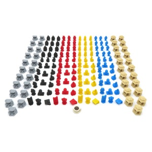 Full Upgrade Kit for Ark Nova - 169 Pieces | Animal, Kiosk and Pavilion miniatures and Game Tokens. Board Game Accessories
