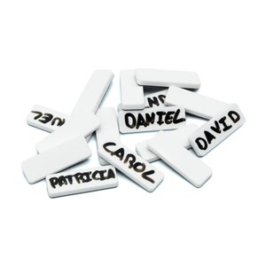 Dry Erase Character Name Tags for Blood on the Clocktower (BOTC) - 15 Pieces | Board Game Accessories, Upgrades and Parts