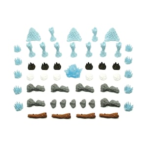 Pack de paysages naturels pour Frosthaven - 50 pièces de terrain | Améliorations, accessoires et figurines de jeux de société