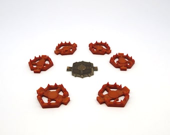 Stun / Bear Traps for Gloomhaven - 6 Terrain Pieces | Board Game Accessories, Upgrades and Scenery Miniatures