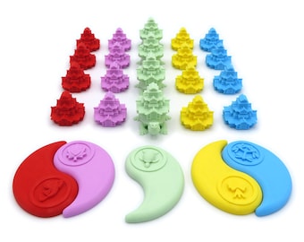 Rising Sun Compatible Stronghold & Alliance Tokens - 25-Piece Upgrade Set (Unofficial)