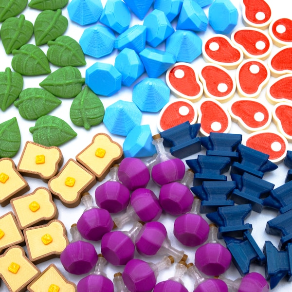 Flamecraft Compatible Goods Tokens - 210-Piece 3D Upgrade Set