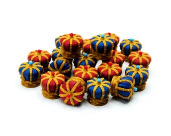 Splendor Duel Compatible Crown Tokens - 20-Piece 3D Upgrade Set