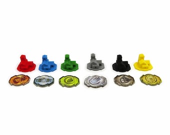Lords of Waterdeep Compatible Building Tokens - 54-Piece 3D Set