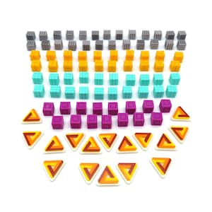Upgrade Kit for Anachrony - 96 Pieces | Board Game Accessories, Tokens and Parts