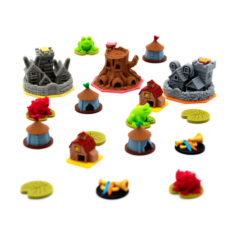 Root Tokens Game Root Homeland Compatible Upgrade Kit - 3D Tokens, Hirelings & Landmarks ...