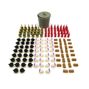 Full Upgrade Kit for Grand Austria Hotel and Let&#39;s Waltz Expansion - 146 Pieces | Board Game Accessories, Tokens and Parts